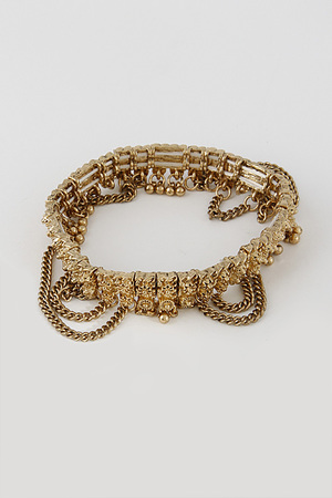 Antique Bracelet With Chains And Unique Design 6DCG5